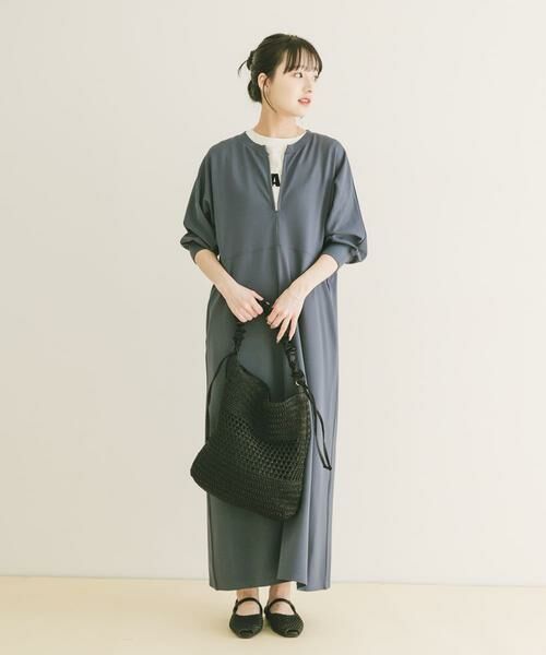 URBAN RESEARCH ITEMS / アーバンリサーチ アイテムズ ワンピース | ハーフジップドルマンワンピース | 詳細4