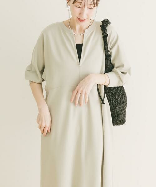 URBAN RESEARCH ITEMS / アーバンリサーチ アイテムズ ワンピース | ハーフジップドルマンワンピース | 詳細14