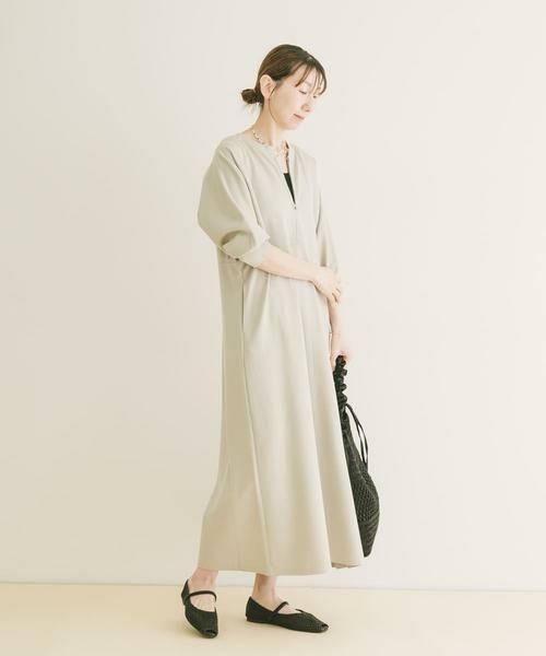 URBAN RESEARCH ITEMS / アーバンリサーチ アイテムズ ワンピース | ハーフジップドルマンワンピース | 詳細18