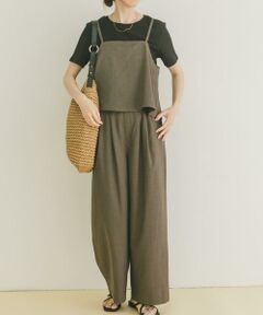 URBAN RESEARCH ITEMS / アーバンリサーチ アイテムズ ワンピース | インナー付きリネンライクセットアップ