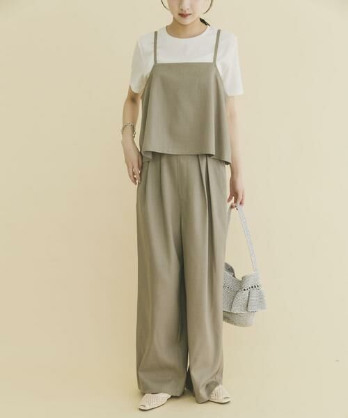 URBAN RESEARCH ITEMS / アーバンリサーチ アイテムズ ワンピース | インナー付きリネンライクセットアップ | 詳細2