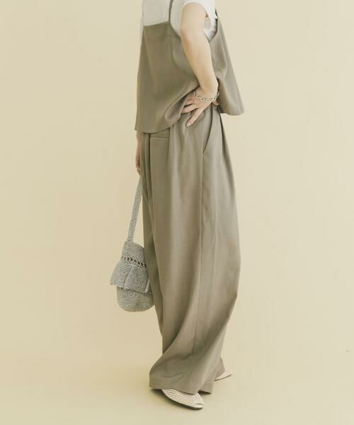 URBAN RESEARCH ITEMS / アーバンリサーチ アイテムズ ワンピース | インナー付きリネンライクセットアップ | 詳細3