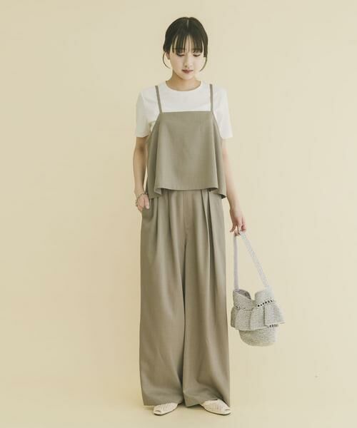 URBAN RESEARCH ITEMS / アーバンリサーチ アイテムズ ワンピース | インナー付きリネンライクセットアップ | 詳細5