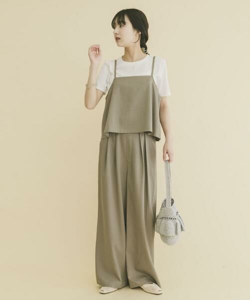 URBAN RESEARCH ITEMS / アーバンリサーチ アイテムズ ワンピース | インナー付きリネンライクセットアップ | 詳細6