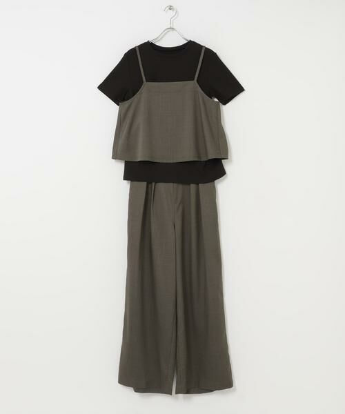 URBAN RESEARCH ITEMS / アーバンリサーチ アイテムズ ワンピース | インナー付きリネンライクセットアップ | 詳細12