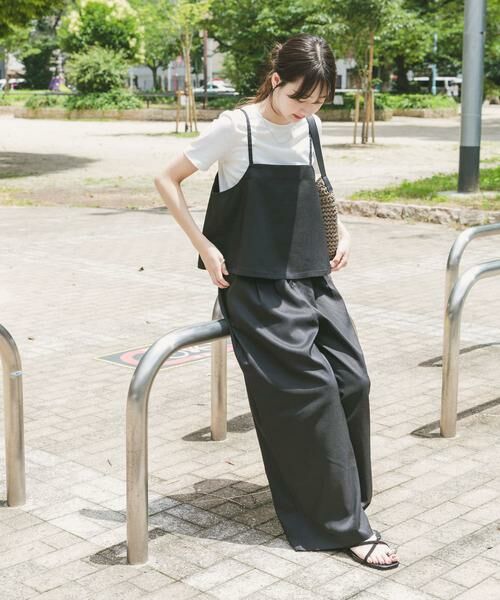 URBAN RESEARCH ITEMS / アーバンリサーチ アイテムズ ワンピース | インナー付きリネンライクセットアップ | 詳細15