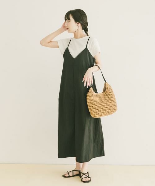 URBAN RESEARCH ITEMS / アーバンリサーチ アイテムズ ワンピース | 『洗濯可』ワッシャーナイロンキャミワンピースセット(楽着シリーズ) | 詳細9