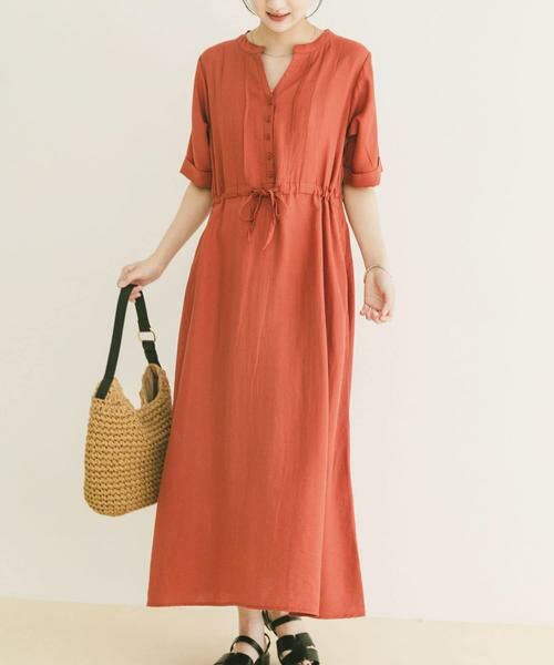 URBAN RESEARCH ITEMS / アーバンリサーチ アイテムズ ワンピース | ウエストマーク半袖ワンピース | 詳細2