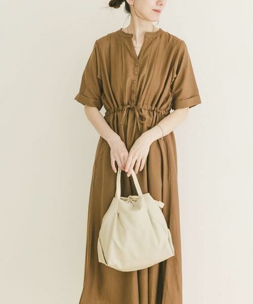 URBAN RESEARCH ITEMS / アーバンリサーチ アイテムズ ワンピース | ウエストマーク半袖ワンピース | 詳細11