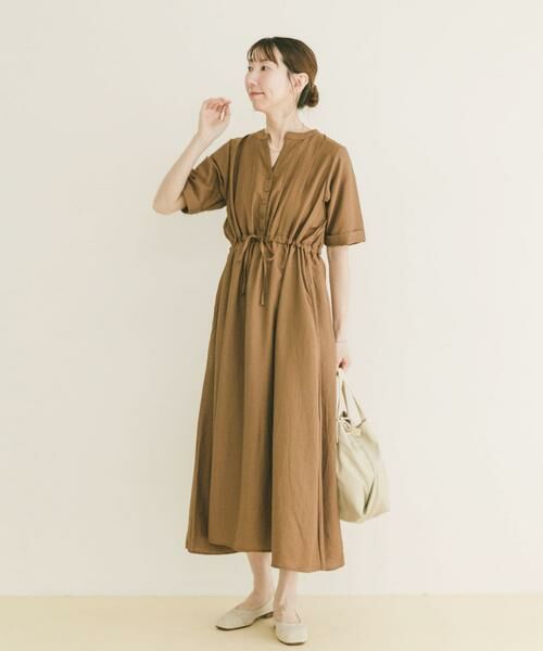 URBAN RESEARCH ITEMS / アーバンリサーチ アイテムズ ワンピース | ウエストマーク半袖ワンピース | 詳細13
