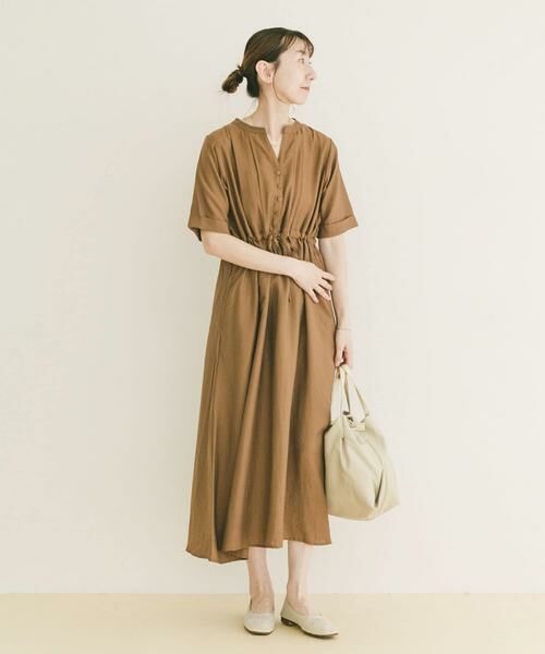 URBAN RESEARCH ITEMS / アーバンリサーチ アイテムズ ワンピース | ウエストマーク半袖ワンピース | 詳細14