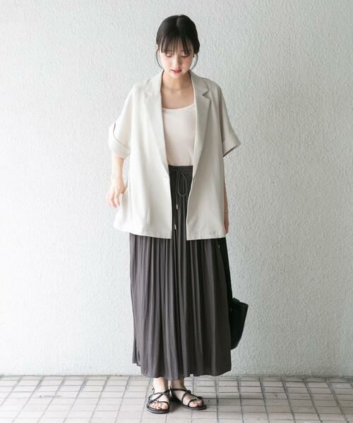 URBAN RESEARCH ITEMS / アーバンリサーチ アイテムズ その他アウター | 『イージーケア/接触冷感/UVカット』SMOOTH LINEN TOUCH 半袖ジャケット | 詳細3