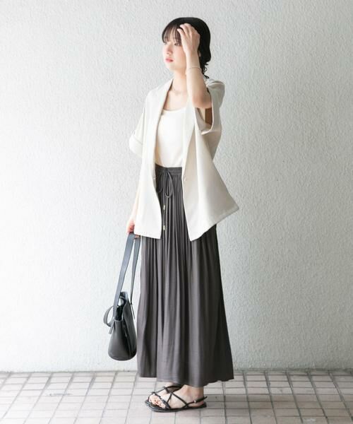 URBAN RESEARCH ITEMS / アーバンリサーチ アイテムズ その他アウター | 『イージーケア/接触冷感/UVカット』SMOOTH LINEN TOUCH 半袖ジャケット | 詳細5