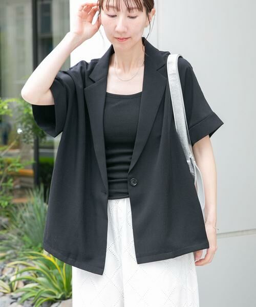 URBAN RESEARCH ITEMS / アーバンリサーチ アイテムズ その他アウター | 『イージーケア/接触冷感/UVカット』SMOOTH LINEN TOUCH 半袖ジャケット | 詳細9