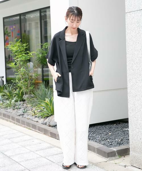 URBAN RESEARCH ITEMS / アーバンリサーチ アイテムズ その他アウター | 『イージーケア/接触冷感/UVカット』SMOOTH LINEN TOUCH 半袖ジャケット | 詳細11