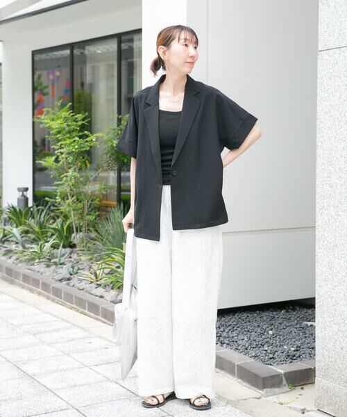 URBAN RESEARCH ITEMS / アーバンリサーチ アイテムズ その他アウター | 『イージーケア/接触冷感/UVカット』SMOOTH LINEN TOUCH 半袖ジャケット | 詳細12