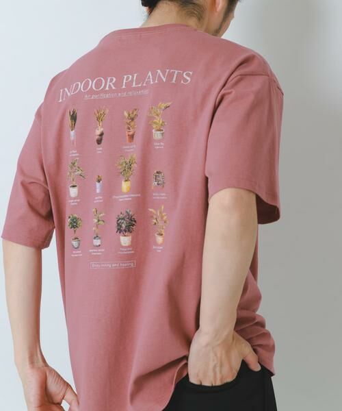 URBAN RESEARCH ITEMS / アーバンリサーチ アイテムズ Tシャツ | Plantsバックプリント USEDライク Tシャツ | 詳細3