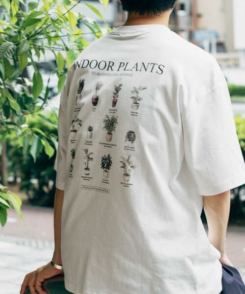 URBAN RESEARCH ITEMS / アーバンリサーチ アイテムズ Tシャツ | Plantsバックプリント USEDライク Tシャツ | 詳細11
