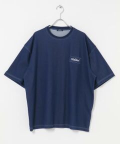 URBAN RESEARCH ITEMS / アーバンリサーチ アイテムズ Tシャツ | 『接触冷感』HIGH COOLワンポイント刺繍デニムTシャツ