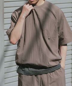 URBAN RESEARCH ITEMS / アーバンリサーチ アイテムズ Tシャツ | 『接触冷感/撥水/イージーケア/UVカット』タスランナイロンクルーネックドロストTシャツ