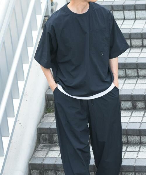 URBAN RESEARCH ITEMS / アーバンリサーチ アイテムズ Tシャツ | 『接触冷感/撥水/イージーケア/UVカット』タスランナイロンクルーネックドロストTシャツ | 詳細2
