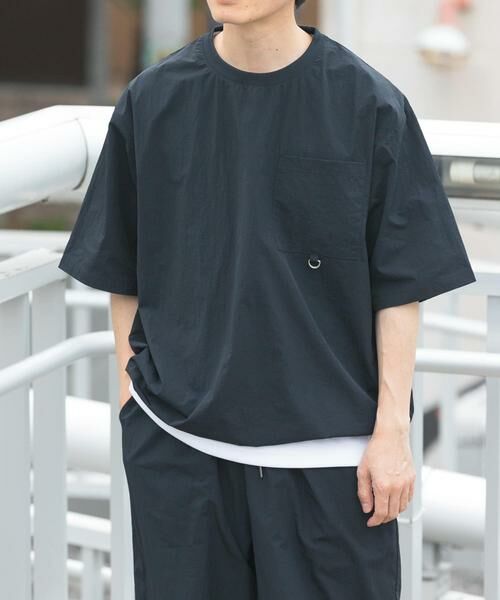 URBAN RESEARCH ITEMS / アーバンリサーチ アイテムズ Tシャツ | 『接触冷感/撥水/イージーケア/UVカット』タスランナイロンクルーネックドロストTシャツ | 詳細6
