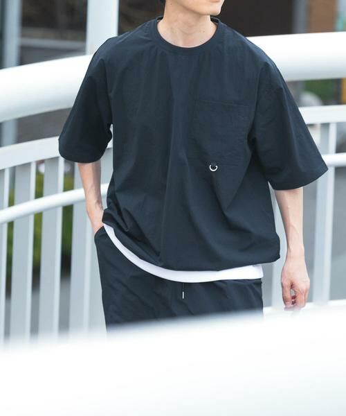 URBAN RESEARCH ITEMS / アーバンリサーチ アイテムズ Tシャツ | 『接触冷感/撥水/イージーケア/UVカット』タスランナイロンクルーネックドロストTシャツ | 詳細8