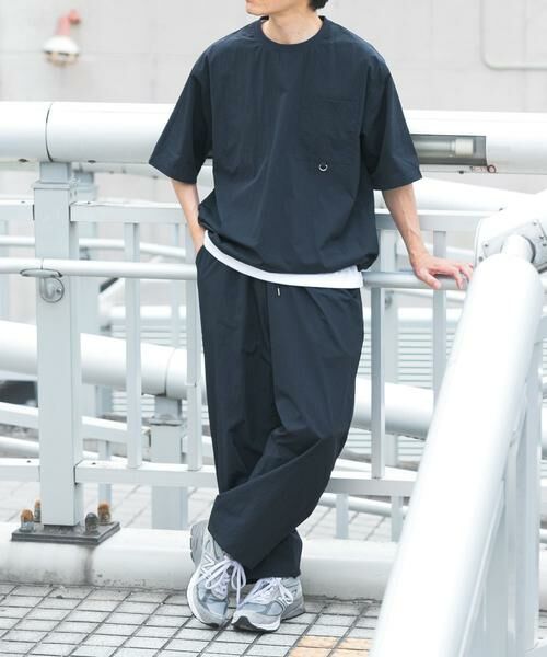 URBAN RESEARCH ITEMS / アーバンリサーチ アイテムズ Tシャツ | 『接触冷感/撥水/イージーケア/UVカット』タスランナイロンクルーネックドロストTシャツ | 詳細9