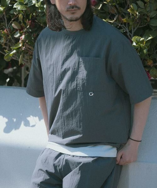 URBAN RESEARCH ITEMS / アーバンリサーチ アイテムズ Tシャツ | 『接触冷感/撥水/イージーケア/UVカット』タスランナイロンクルーネックドロストTシャツ | 詳細24