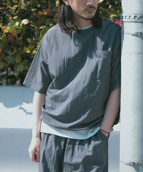 URBAN RESEARCH ITEMS / アーバンリサーチ アイテムズ Tシャツ | 『接触冷感/撥水/イージーケア/UVカット』タスランナイロンクルーネックドロストTシャツ | 詳細25
