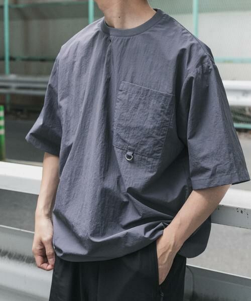 URBAN RESEARCH ITEMS / アーバンリサーチ アイテムズ Tシャツ | 『接触冷感/撥水/イージーケア/UVカット』タスランナイロンクルーネックドロストTシャツ | 詳細27