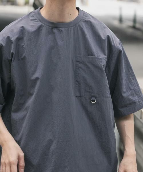 URBAN RESEARCH ITEMS / アーバンリサーチ アイテムズ Tシャツ | 『接触冷感/撥水/イージーケア/UVカット』タスランナイロンクルーネックドロストTシャツ | 詳細28