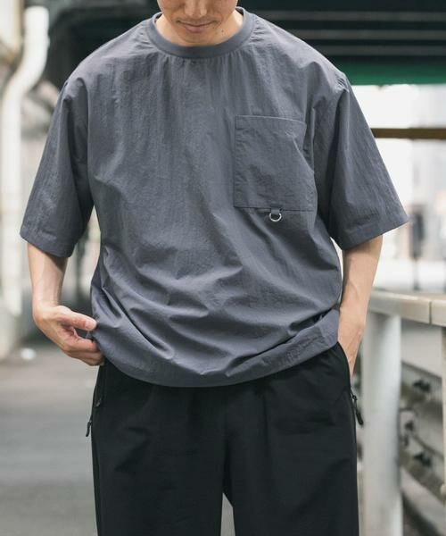 URBAN RESEARCH ITEMS / アーバンリサーチ アイテムズ Tシャツ | 『接触冷感/撥水/イージーケア/UVカット』タスランナイロンクルーネックドロストTシャツ | 詳細29