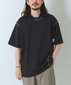 URBAN RESEARCH ITEMS / アーバンリサーチ アイテムズ Tシャツ | ブランケットステッチ クルーネックTシャツ