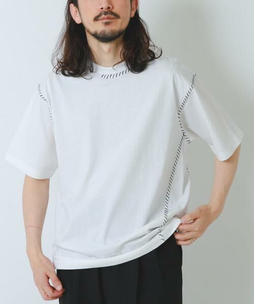 URBAN RESEARCH ITEMS / アーバンリサーチ アイテムズ Tシャツ | ブランケットステッチ クルーネックTシャツ | 詳細2