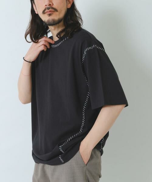 URBAN RESEARCH ITEMS / アーバンリサーチ アイテムズ Tシャツ | ブランケットステッチ クルーネックTシャツ | 詳細6