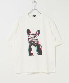 URBAN RESEARCH ITEMS / アーバンリサーチ アイテムズ Tシャツ | 『接触冷感/吸水速乾/UVカット』DOG IN SHADES プリントTシャツ