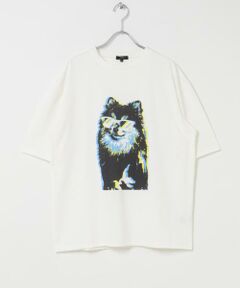 URBAN RESEARCH ITEMS / アーバンリサーチ アイテムズ Tシャツ | 『接触冷感/吸水速乾/UVカット』DOG IN SHADES プリントTシャツ