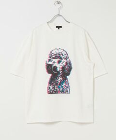 URBAN RESEARCH ITEMS / アーバンリサーチ アイテムズ Tシャツ | 『接触冷感/吸水速乾/UVカット』DOG IN SHADES プリントTシャツ