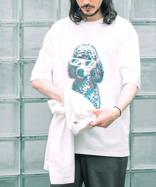 URBAN RESEARCH ITEMS / アーバンリサーチ アイテムズ Tシャツ | 『接触冷感/吸水速乾/UVカット』DOG IN SHADES プリントTシャツ | 詳細20