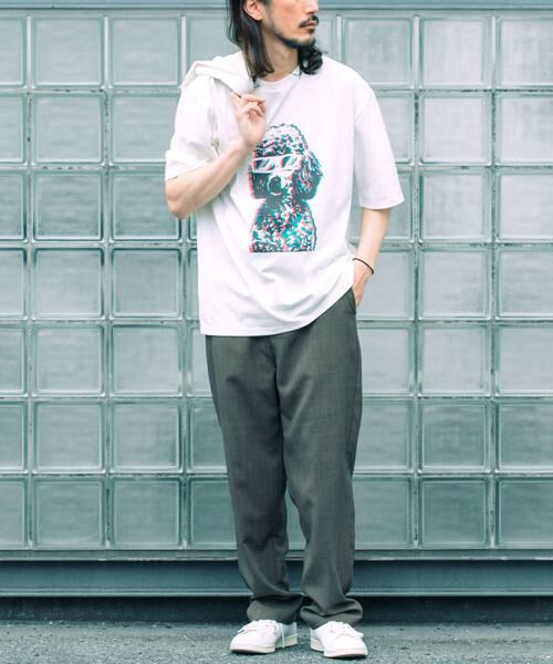 URBAN RESEARCH ITEMS / アーバンリサーチ アイテムズ Tシャツ | 『接触冷感/吸水速乾/UVカット』DOG IN SHADES プリントTシャツ | 詳細21