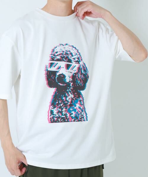 URBAN RESEARCH ITEMS / アーバンリサーチ アイテムズ Tシャツ | 『接触冷感/吸水速乾/UVカット』DOG IN SHADES プリントTシャツ | 詳細22