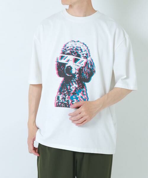 URBAN RESEARCH ITEMS / アーバンリサーチ アイテムズ Tシャツ | 『接触冷感/吸水速乾/UVカット』DOG IN SHADES プリントTシャツ | 詳細24