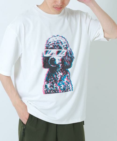URBAN RESEARCH ITEMS / アーバンリサーチ アイテムズ Tシャツ | 『接触冷感/吸水速乾/UVカット』DOG IN SHADES プリントTシャツ | 詳細25