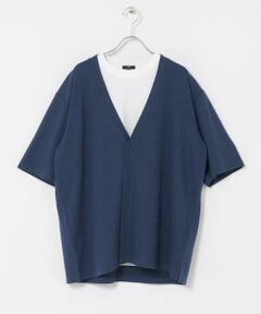 URBAN RESEARCH ITEMS / アーバンリサーチ アイテムズ Tシャツ | 『接触冷感』ランダムピッチ5sカーディガン+冷感Tシャツ セット