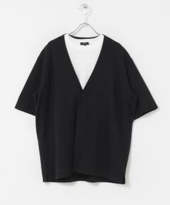 URBAN RESEARCH ITEMS / アーバンリサーチ アイテムズ Tシャツ | 『接触冷感』ランダムピッチ5sカーディガン+冷感Tシャツ セット