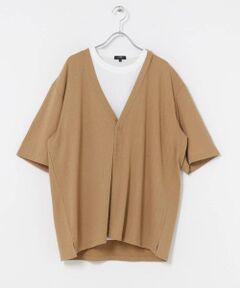 URBAN RESEARCH ITEMS / アーバンリサーチ アイテムズ Tシャツ | 『接触冷感』ランダムピッチ5sカーディガン+冷感Tシャツ セット
