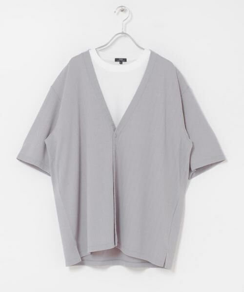 URBAN RESEARCH ITEMS / アーバンリサーチ アイテムズ Tシャツ | 『接触冷感』ランダムピッチ5sカーディガン+冷感Tシャツ セット | 詳細12