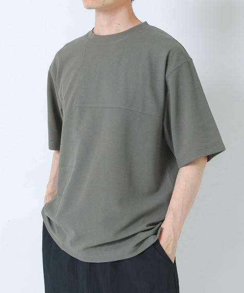 URBAN RESEARCH ITEMS / アーバンリサーチ アイテムズ Tシャツ | シャドーパターンキリカエ半袖Tシャツ | 詳細2