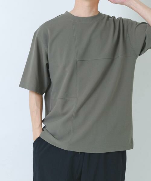 URBAN RESEARCH ITEMS / アーバンリサーチ アイテムズ Tシャツ | シャドーパターンキリカエ半袖Tシャツ | 詳細3